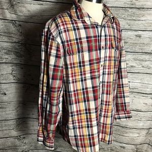 G.H. Bass & Co. Flannel Long Sleeve Shirt - Men | Color: Yellow | Size: XL.Pit